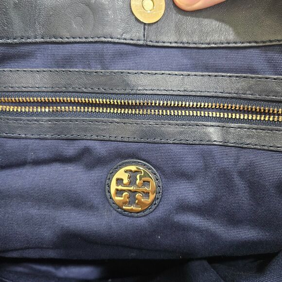 Tory Burch Raffia Woven Straw Leather Tote Bag Multicolor Picnic Beach Casual - Picture 11 of 16